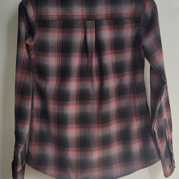 DIXXON Red and Black Plaid Button Down Shirt - Picture 2 of 3